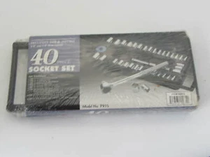 40 Piece Socket Set Includes SAE & Metric 3/8 And 1/4 Drive Sockets Model # P975 - Bild 1 von 5