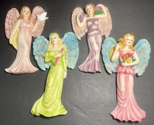Angels Muses Goddesses Figurines Classical Wall Hangers Resin Plaques Lot Of 4 - Picture 1 of 11