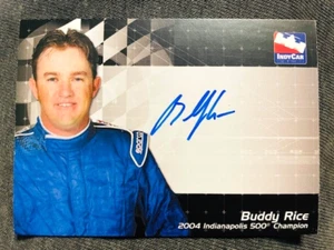 2007 Rittenhouse IRL Indy Car Buddy Rice Rookie RC Auto Autograph Card Rare - Picture 1 of 2