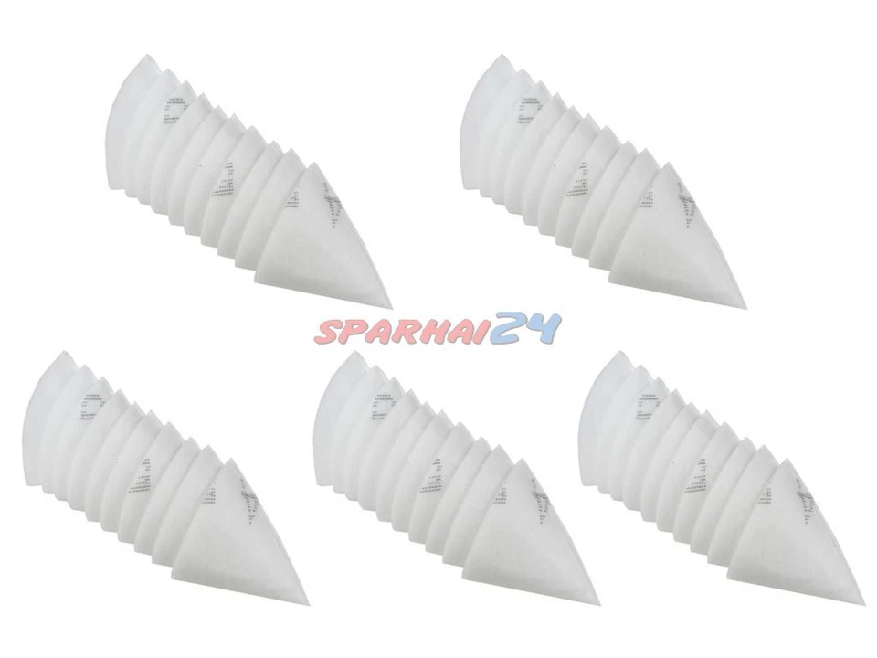 SPARHAI24 Filtro cónico filtro de aire de escape | longitud aprox. 180 mm | grosor 8-12 mm | 50 x G4 DN 100