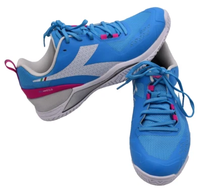 DIADORA Blushield Torneo Blue & White Lace Up Sneakers Shoes | Womens 10 - Image 1 of 4