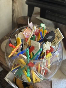 Huge Lot Vintage Cocktail Bar Drink Stirrers Swizzle Sticks Hotels Vegas Naughty - Picture 1 of 23