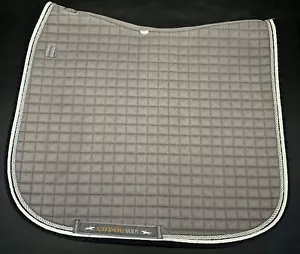 Schockemohle Dressage Saddle Pad - Grey Gray w/ Black Binding - Full - Picture 1 of 7