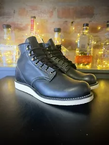 Red Wing 2951 Rover Round Moc Toe Boots Black Harness Leather Size UK 8 - Picture 1 of 8