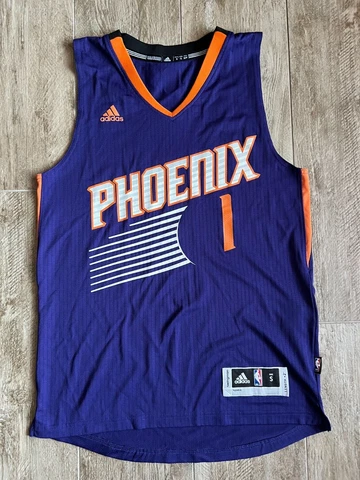 ROOKIE 2014 ADIDAS SWINGMAN PURPLE PHOENIX SUNS DEVIN BOOKER JERSEY-SMALL Cover