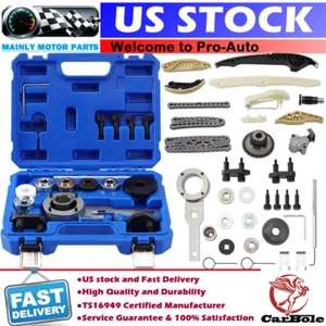 Upgraded Timing Chain Kit Set For VW CC Jetta Golf Audi A3 A4 A5 A6 Q5 1.8T 2.0T - Picture 1 of 15