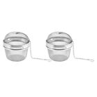  2 Pcs Halloween Party Decorations Stainless Steel Tea Ball Hanging