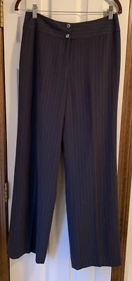 Jones New York Collection Pants Women’s, Gray with Stripes, Size 4-6 - Image 1 of 4