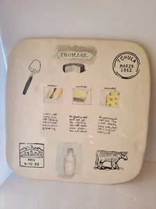 Rae Dunn By Magenta Fromage Ceramic Cheese Board Platter - Picture 1 of 15