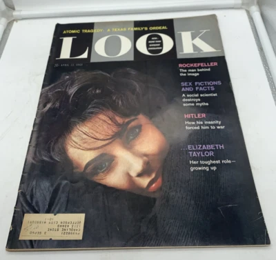 Vintage April 12, 1960 Look Magazine Elizabeth Taylor Cover Foto 1 de 4