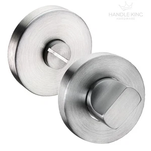 Satin Stainless Steel Bathroom Lock ThumbTurn & Release 10mm Rose - Picture 1 of 2