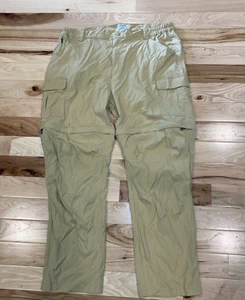 LL Bean Tropicwear Tan Nylon Hiking Cargo Pants Men's Size XL Convertible - Picture 1 of 6