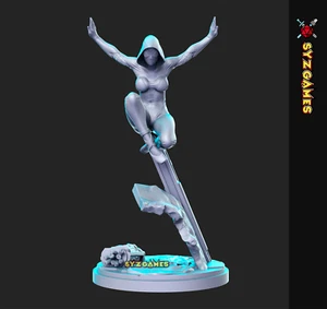 Gwen Stacy Super Hero Sci-Fi Miniature DnD 5E Tabletop RPGs Role Playing - Bild 1 von 1