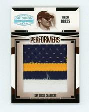 DREW BREES 2005 Donruss Gridiron Gear Performers Jumbo Game Worn Patch 17/50 SP