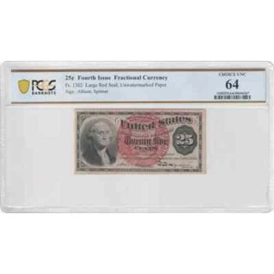 United States 25 Cents Fr#1302 Fractional Currency PCGS 64 Choice UNC - Picture 1 of 2