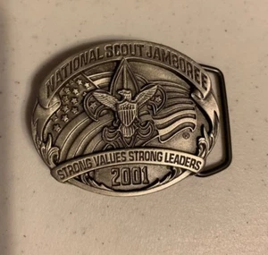 BSA STAFF Belt Buckle 2001 National Jamboree, strong values strong leaders - Picture 1 of 2