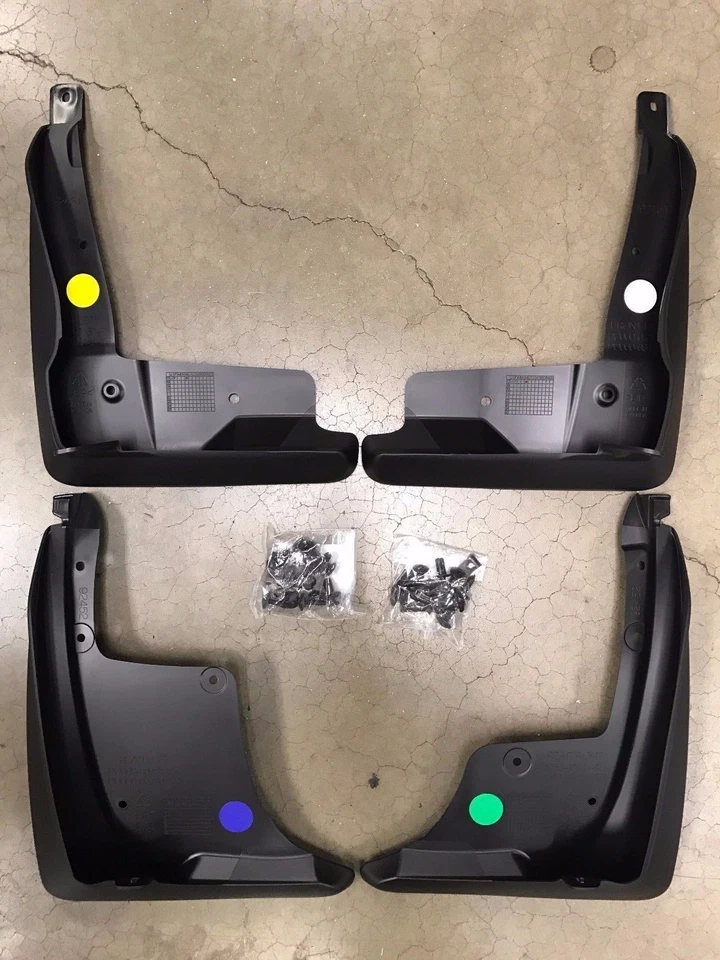 2018-2024 CAMRY MUDGUARDS MUD FLAPS SE AND XSE BLACK TOYOTA GENUINE OEM NEW - Image 1 of 1