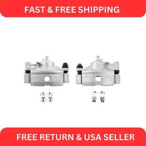 New Front Disc Brake Caliper with Bracket & Hardware Pair for Honda - Picture 1 of 6