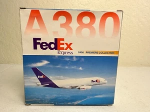 DRAGON WINGS FEDEX FEDERAL EXPRESS AIRBUS A380-800 1:400 55375 RARE - Picture 1 of 14
