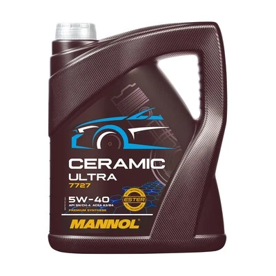 Aceite de motor MANNOL 7727 CERAMIC ULTRA SAE 5W-40 MB 228.5, BMW LL-01, 5 litros