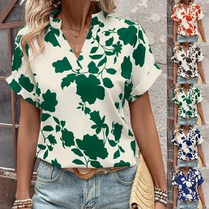 Floral bat sleeve T shirt for women perfect for casual outings and parties - Picture 1 of 72
