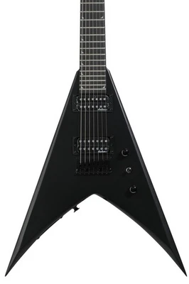 Guitarra eléctrica Jackson King V JS22 HT de 7 cuerdas - negra satinada Foto 1 de 4
