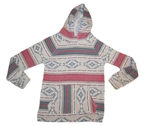 VETEMENTS Felpa con cappuccio in tessuto Brooklyn da uomo stile sud occidentale stampa azteca pullover media