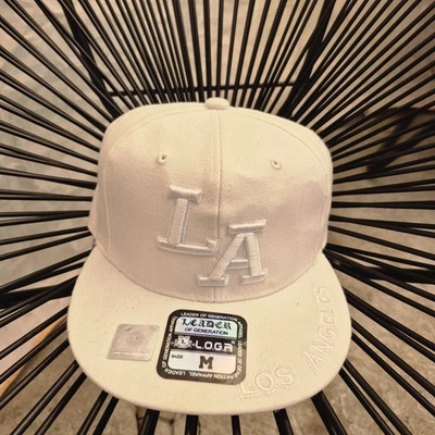 Gorra ajustada LA Los Angeles Leader Headwear talla mediana 100 % acrílico doblado  Foto 1 de 4