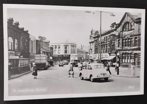 St James Street, Burnley Real Photo Postcard - Picture 1 of 2
