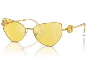 Swarovski SK7003 400785 Sunglasses Women's Gold/Yellow Flash Silver Cat Eye 57mm - Picture 1 of 5