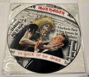 IRON MAIDEN -BE QUICK OR BE DEAD- 1992 UK IMPORT PICTURE DISC VINYL 12 EMPD 2298 - Picture 1 of 24