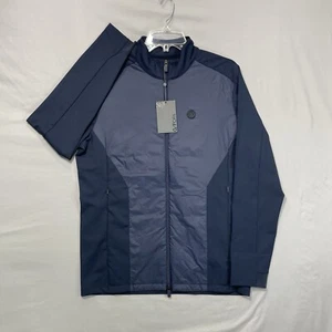 $255 NEW G/FORE Men’s M MEDIUM Golf Hybrid Twilight Blue Full Zip Jacket G4 - Picture 1 of 19