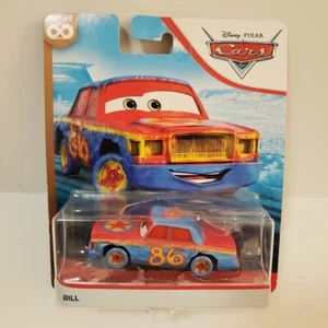 Disney Pixar Cars Bill Metal 86 Thunder Hollow Blue Yellow Red Race Car - Picture 1 of 6