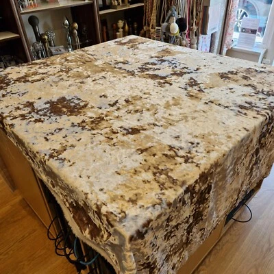 Clarke & Clarke Crush Latte 240cm long - Image 1 of 4