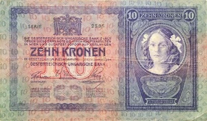 Österreich-Ungarn - Austria - BANKNOTE - 10 Kronen Tiz Korona 1904 - Bild 1 von 2