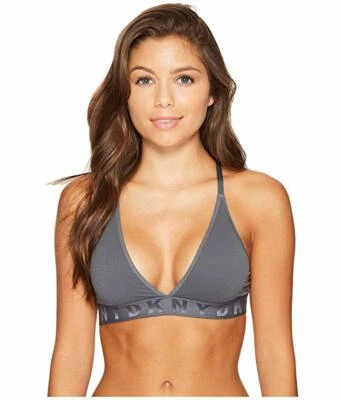 DKNY Graphite Grey Rib Bralette L139252 Womens Size S - Image 1 of 2
