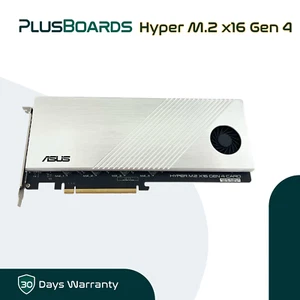 Karta pamięci ASUS Hyper Quad M.2 NVME M.2 x16 Gen 4 RAID wykorzystuje dyski 2280 22110 - Zdjęcie 1 z 7