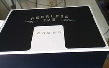 Cross Peerless125 Fountain Pen 18K Gold NIB Obsidian Black New 