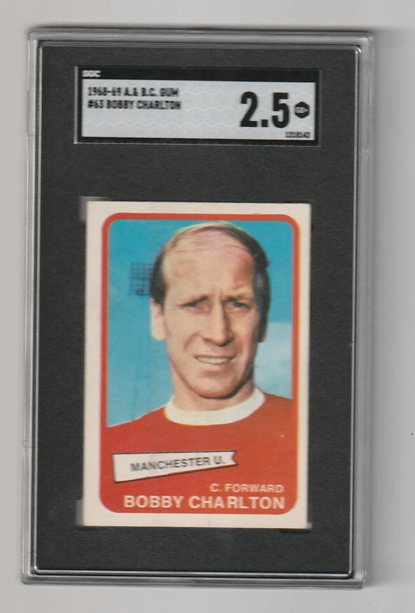 BOBBY CHARLTON | 1968-69 A&BC #63 | Yellow Back | SGC 2.5 GD+ - Image 1 of 2