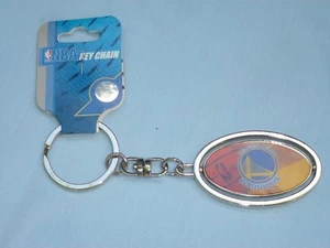 GOLDEN STATE WARRIORS  Silver Spinner Metal KEYCHAIN / KEYRING   by Rico  NWT - Picture 1 of 5