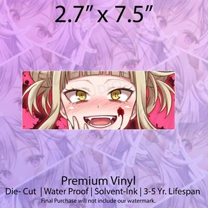 Toga My Hero Window Peeker, Anime Waifu, JDM Slap vinyl decal car bumper sticker - Picture 1 of 2