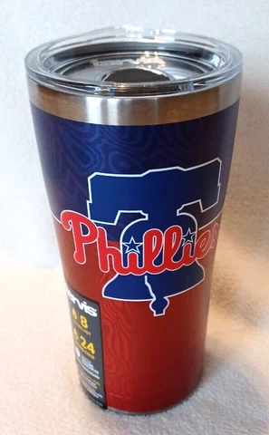 Philadelphia Phillies MLB 20 oz Stainless Tervis HOT/COLD Tumbler New Cover