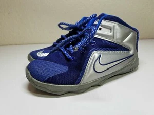 Nike 685181 Kids Youth Boys Lebron James XII Zoom Air Basketball Sneakers Sz 10 - Imagen 1 de 10