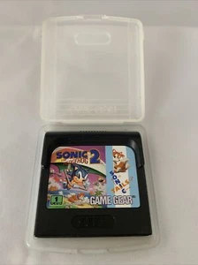 Cartucho de juego y estuche de almacenamiento de plástico Sonic the Hedgehog 2 Sega Game Gear - Imagen 1 de 1