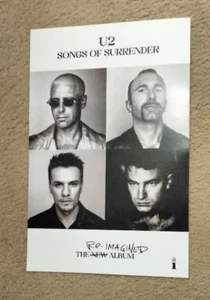 U2 Songs of Surrender The Re-imagined  1 sided  11" x 17" US promo poster EX D - Bild 1 von 1