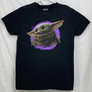Star Wars Mandalorian Fifth Sun Grogu Baby Yoda Tee Women M Black - Imagen 1 de 5