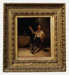 Dutch School 19th Century Oil - A Merry Tavern Drinker - Picture 1 of 6