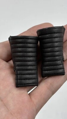 Handmade 1/6 Darth Vader 1.0 Sheepskin Wrist Gloves Figure Fit HOTTOYS HT MMS279 - Image 1 of 3