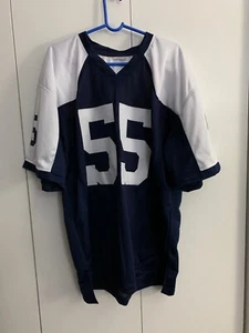 DALLAS COWBOYS LEIGHTON VANDER ESCH #55 NAVY BLUE JERSEY - Picture 1 of 7