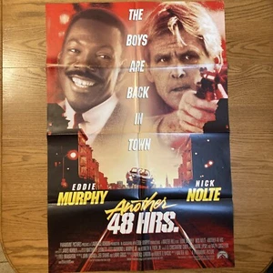 Another 48 Hrs. 1990 folded double sided one sheet movie poster 27x40 Comedy - Bild 1 von 11